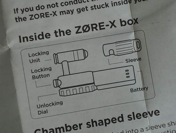 Diagram Inside The Zore X Core 9×19 Box
