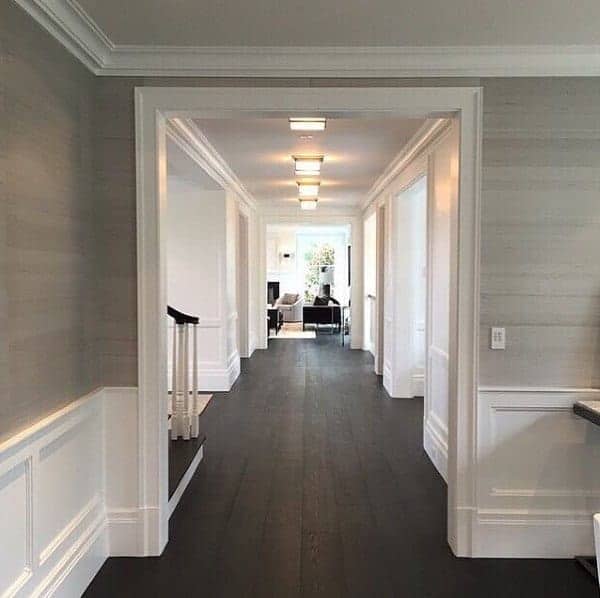 white wainscoting wood floorboards 