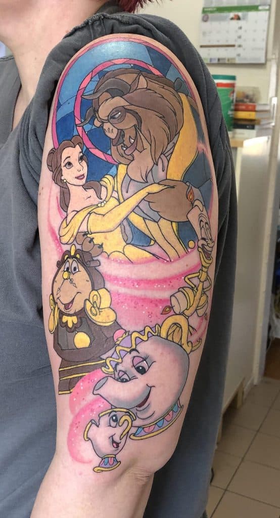 Disney Beauty And The Beast Princess Tattoo