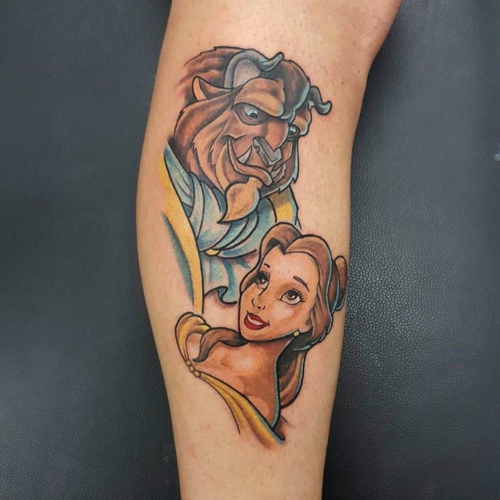 Disney beauty and the beast tattoo ideas 147282