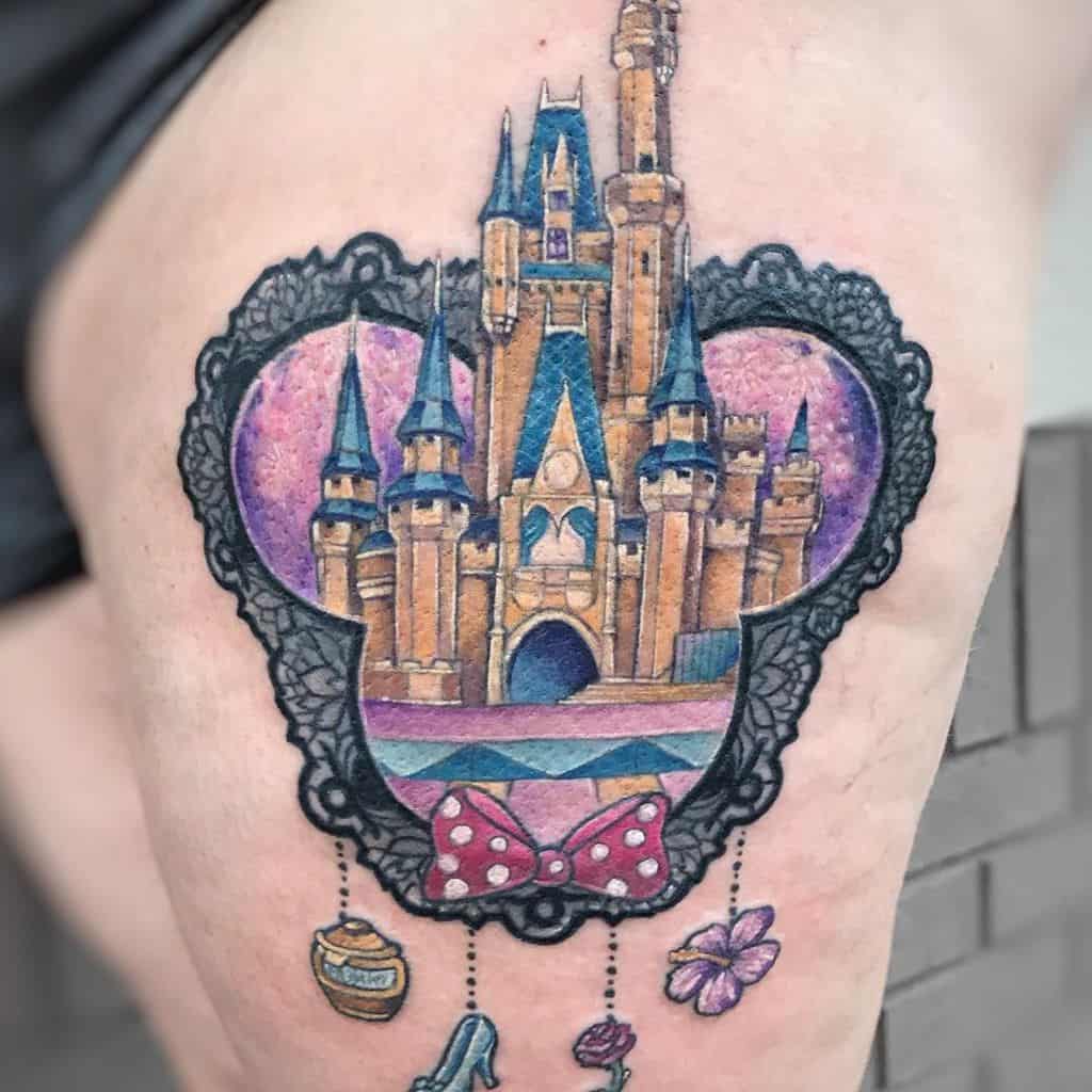 Disney Castle Lace Tattoo