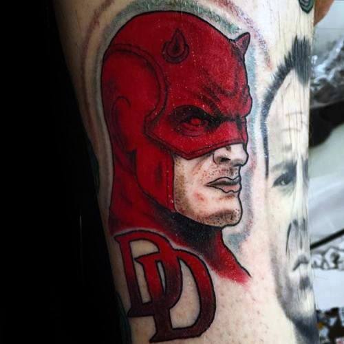 Distinctive Male Daredevil Tattoo Designs