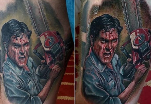 Distinctive Male Evil Dead Tattoo Designs