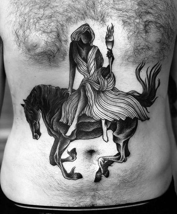 Distinctive Male Horse Tattoo Designs