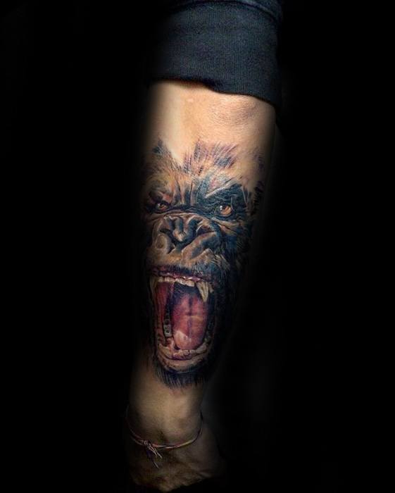 Distinctive Male King Kong Tattoo Designs