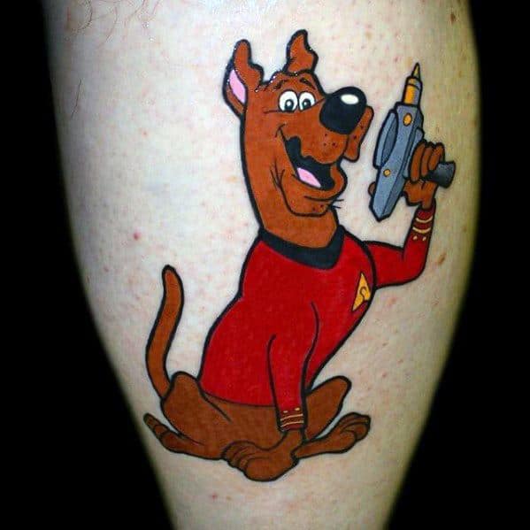 Distinctive Male Scooby Doo Tattoo Designs