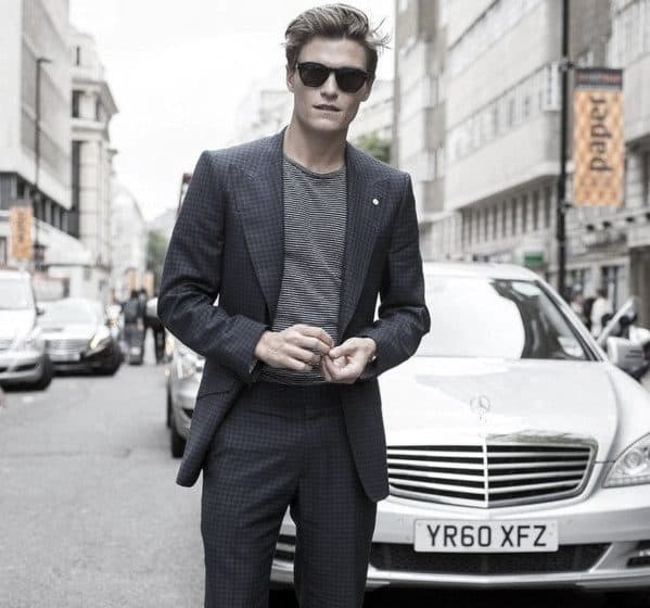 Distinctive Mens How To Wear A Black Suit With Grey Sweater Without A Tie Outfits Styles