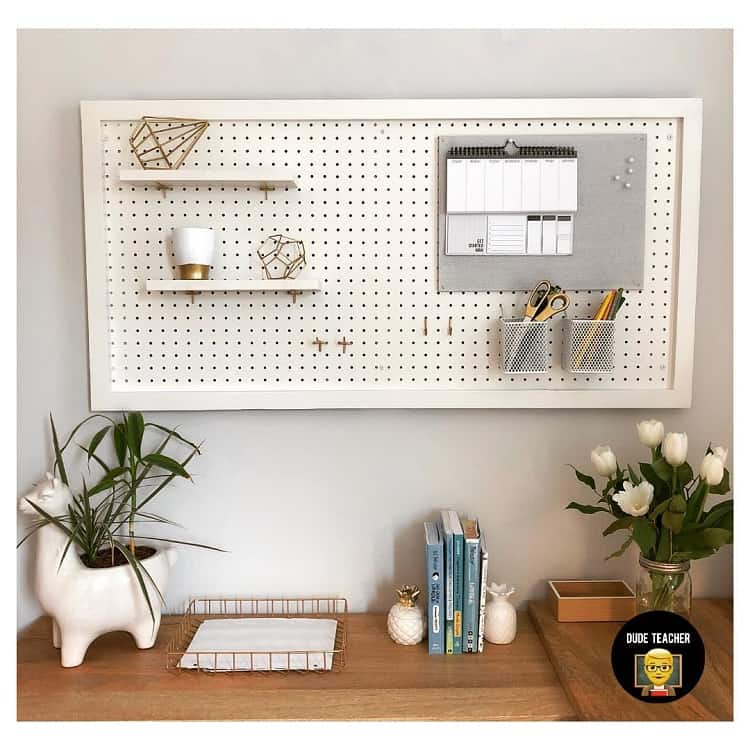 32 Smart And Practical Pegboard Ideas For Your Home - DigsDigs