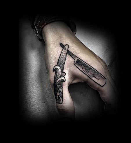 80 Straight Razor Tattoo Designs For Men - Sharp Ink Ideas