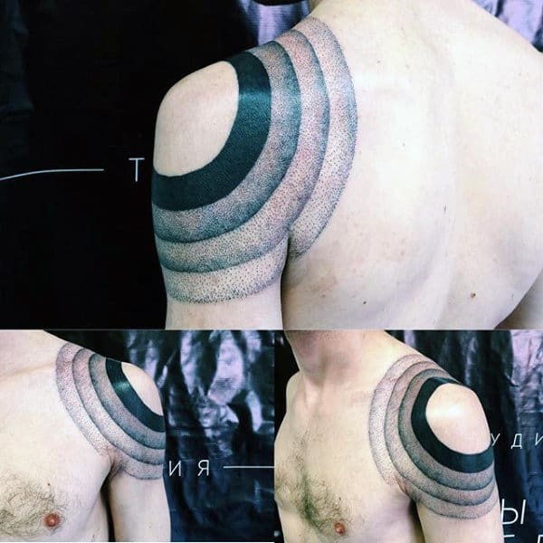 Guys Shoulder Cap Black Enso Circle Of Life Tattoos  Circle tattoos Thigh  tattoos women Cool tattoos