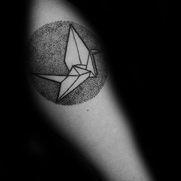 Origami swan done at Kent Street Tattoo | Street tattoo, Tattoos, Geometric  tattoo