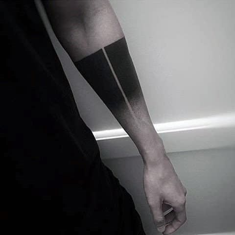 Dotwork Faded Minimalist Mens Forearm Sleeve Tattoo