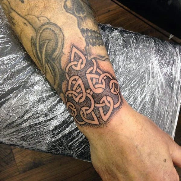 Dotwork Guys Celtic Knot Wrist Tattoos