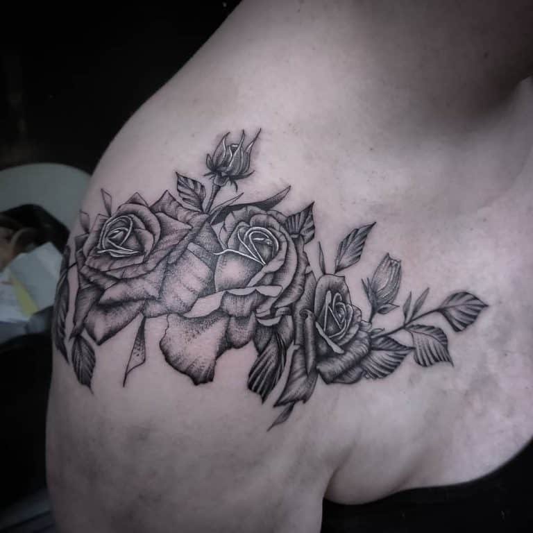 50 Cool Rose Shoulder Tattoo Ideas [2024 Inspiration Guide]