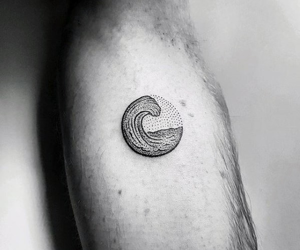 Tattoo tagged with small astronomy micro wittybutton tiny ankle wave  ifttt little minimalist ocean sun  inkedappcom