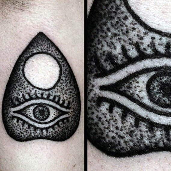 Dotwork Traditional Arm Mens Planchette Tattoo Design Inspiration
