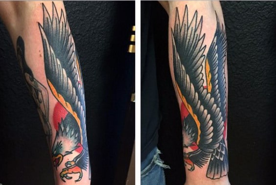 Double Eagle Tattoo For Men