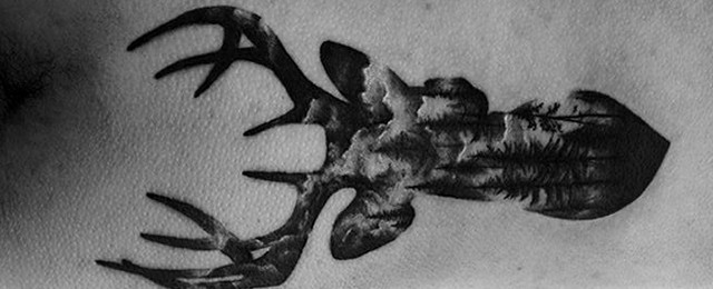 60 Double Exposure Tattoo Designs for Men