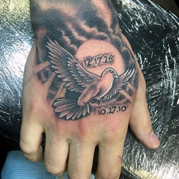 Alice Bea Guerin on Instagram Memorial tattoos for a beautiful couple   I didnt get a photo of them together but the hawk and sprig of heather is  placed over each of