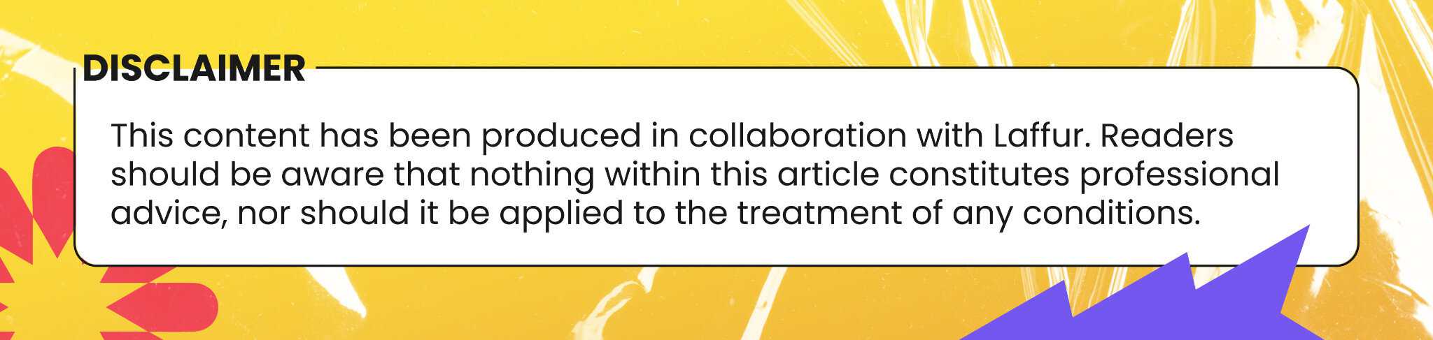 Disclaimer: Collaboration with Laffur; content is not professional advice or treatment. For access, use your Laffur login
