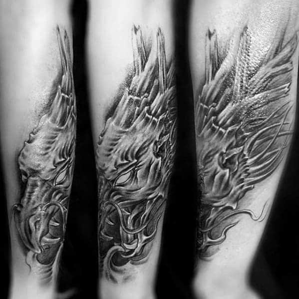 dragon-head-mens-forearm-shaded-black-and-grey-ink-tattoo