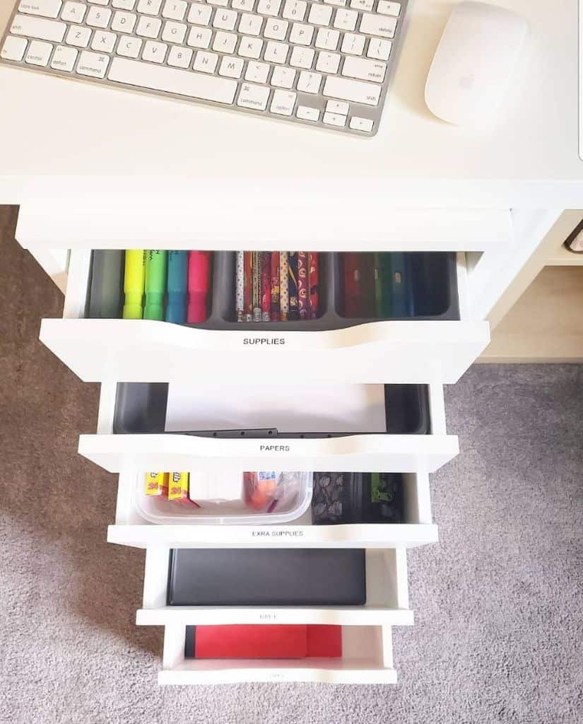 drawer office storage ideas organizing_home