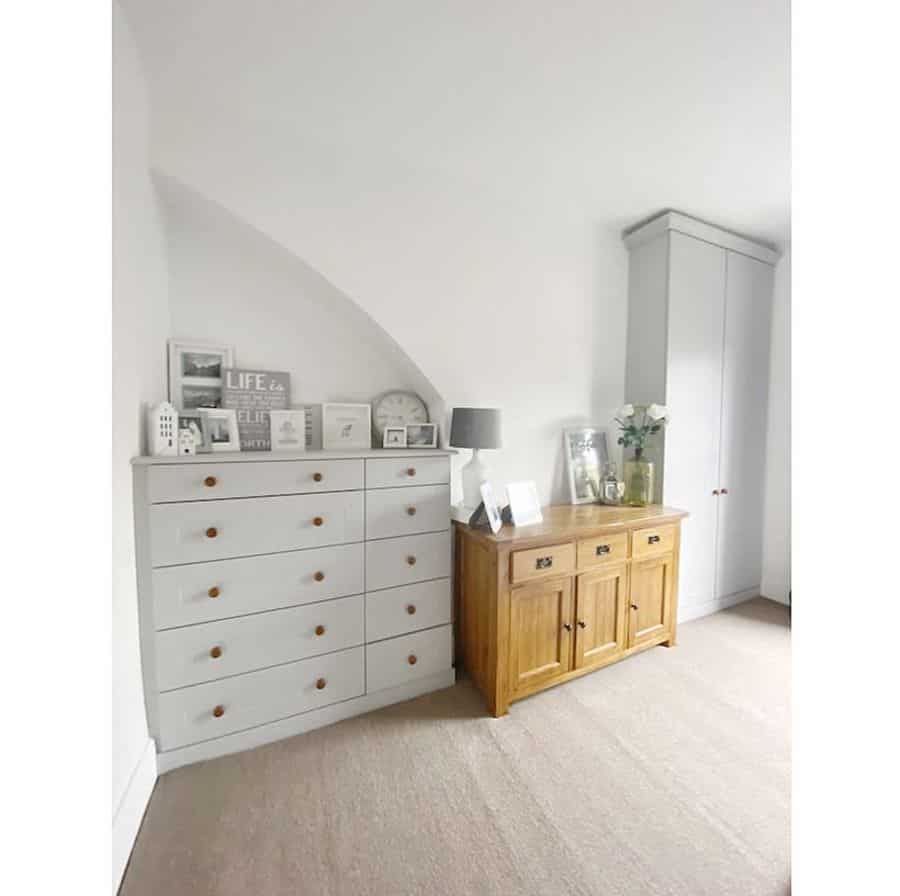 basic bedroom wood cabinet white storage options