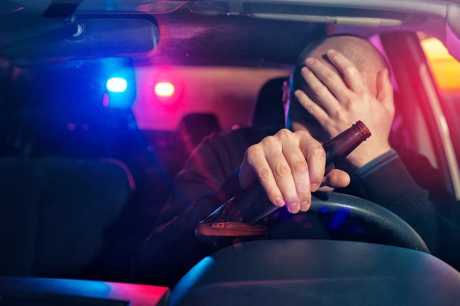 driver is caught driving under alcohol