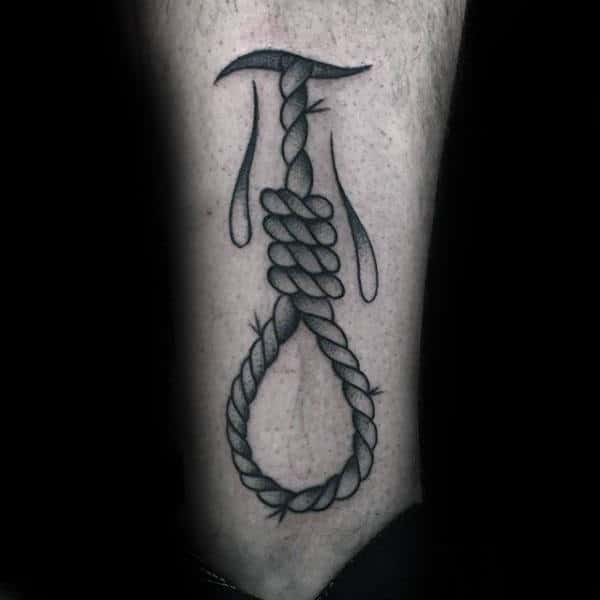 50 Noose Tattoo Designs For Men - Hangman's Knot Ink Ideas