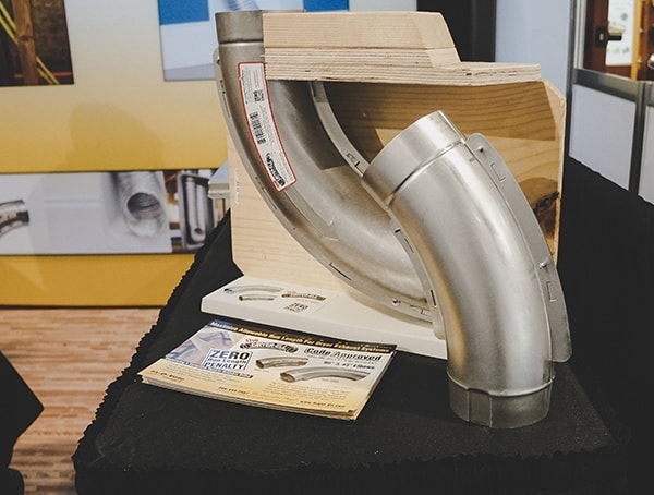 Dryer Vent Curved Duct Nahb 2019 Show