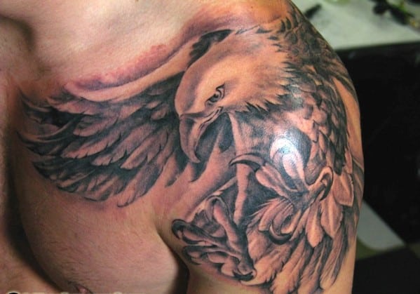 Eagle Shoulder Tattoo For Men