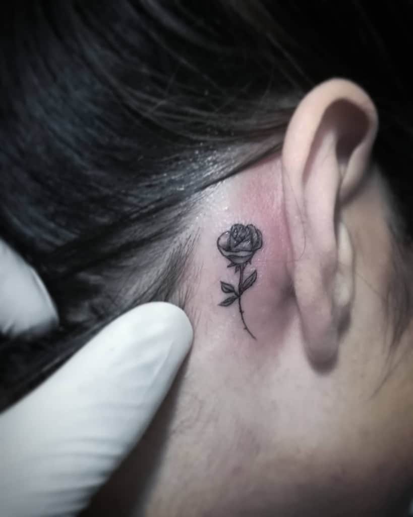 ear tiny rose tattoos saber_tattoo_s