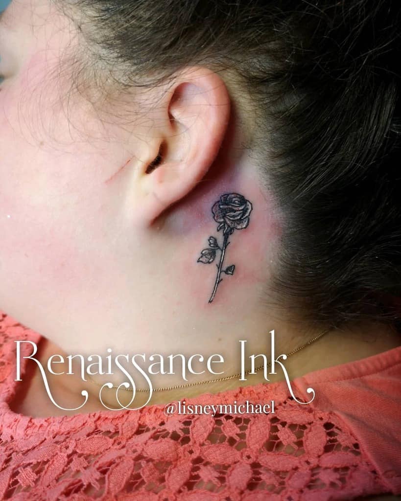 ear tiny rose tattoos tattoo.lisneymichael