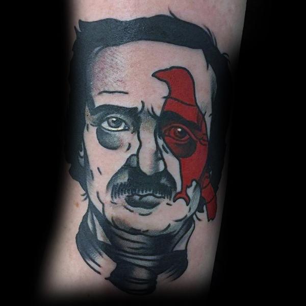 Edgar Allan Poe Tattoos For Men