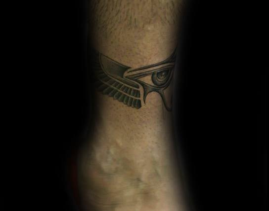 Egyptian Eye Ankle Band Guys Tattoo Designs