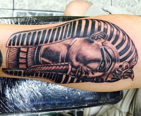 Egyptian Pharaoh Tattoos On Man