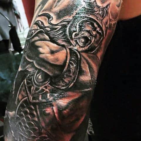 Elbow Men's Viking Tattoo Ideas