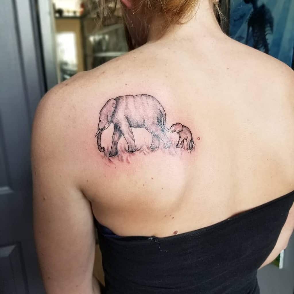 elephant-mother-daughter-tattoo-cardeltattoos