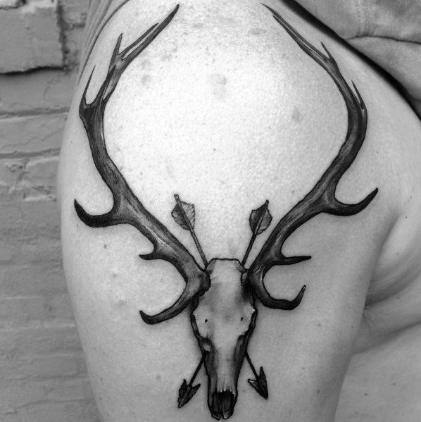 Elk Tattoo For Guys