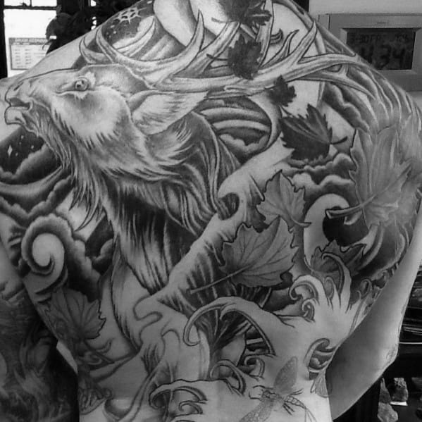 Elk Tattoo For Males