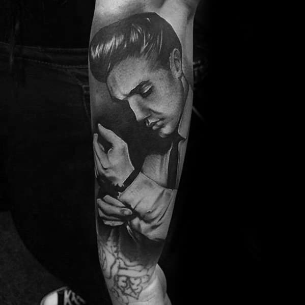 Elvis Presley Male Tattoos On Forearm