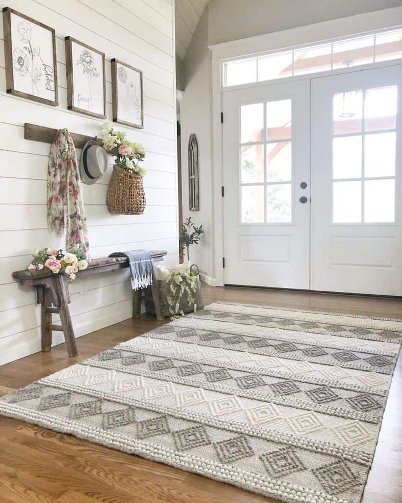 large entryway modern farmhouse decor 