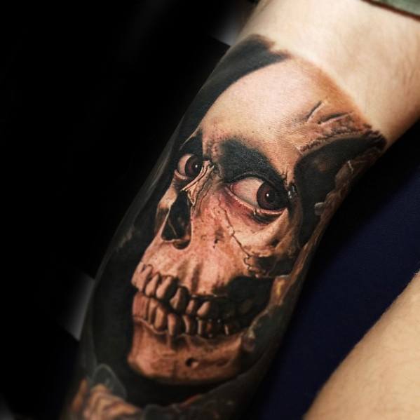 Evil Dead Tattoo On Men