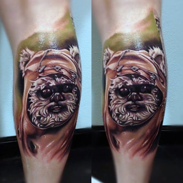 60 Ewok Tattoos For Men - Star Wars Ink Ideas