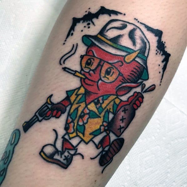 70 Hunter S Thompson Tattoo Designs For Men Fear And Loathing Ideas