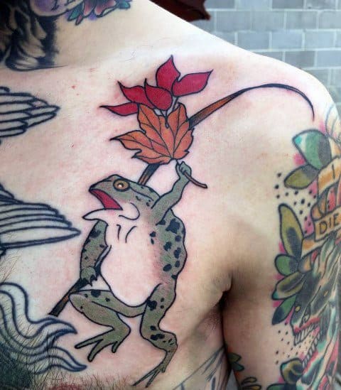 Excellent Guys Japanese Frog Tattoos