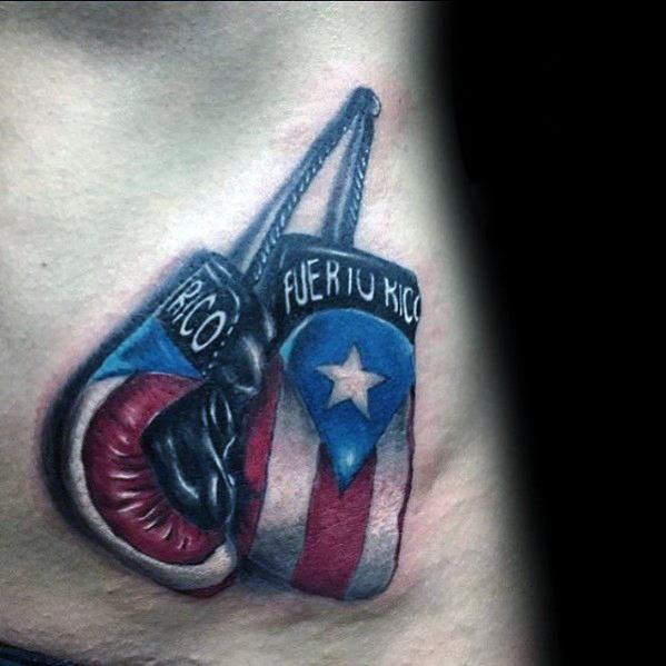 Excellent Guys Puerto Rican Flag Tattoos