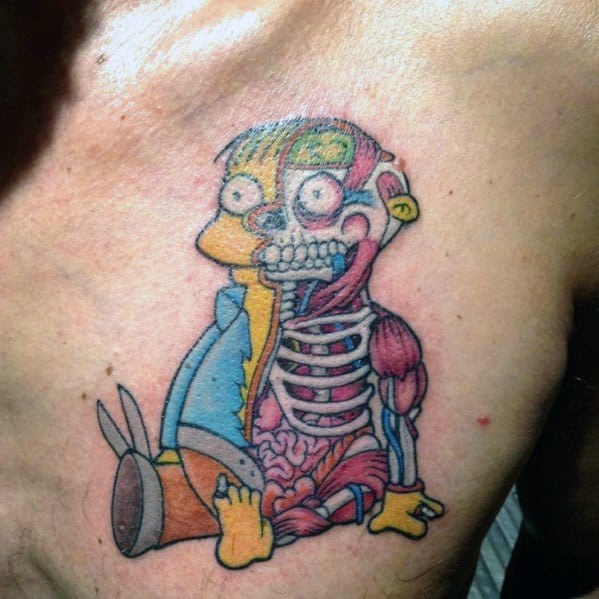 Excellent Guys Ralph Skeleton Simpsons Tattoos