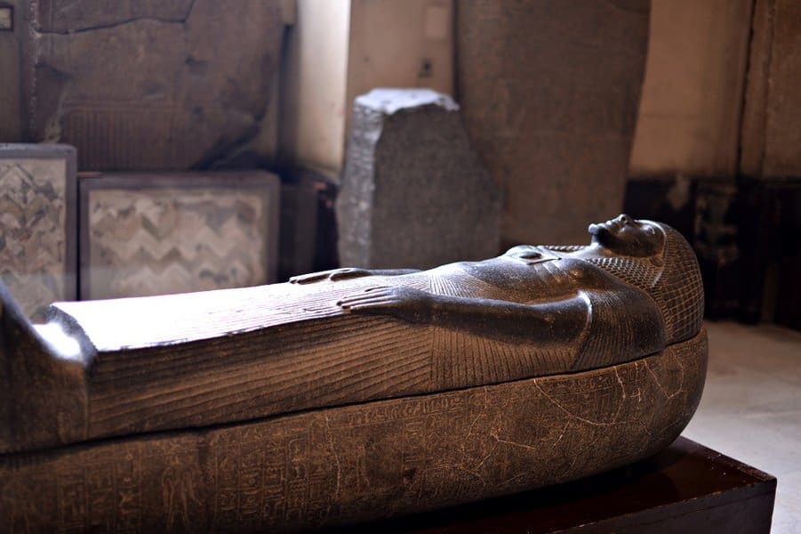 exhibition of sarcophagi