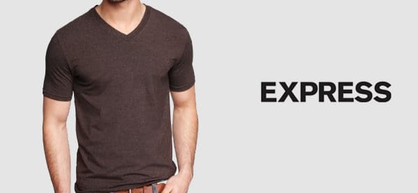 Express V Neck T-Shirts For Men